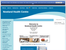 Tablet Screenshot of newlandhealthcentre-hull.nhs.uk